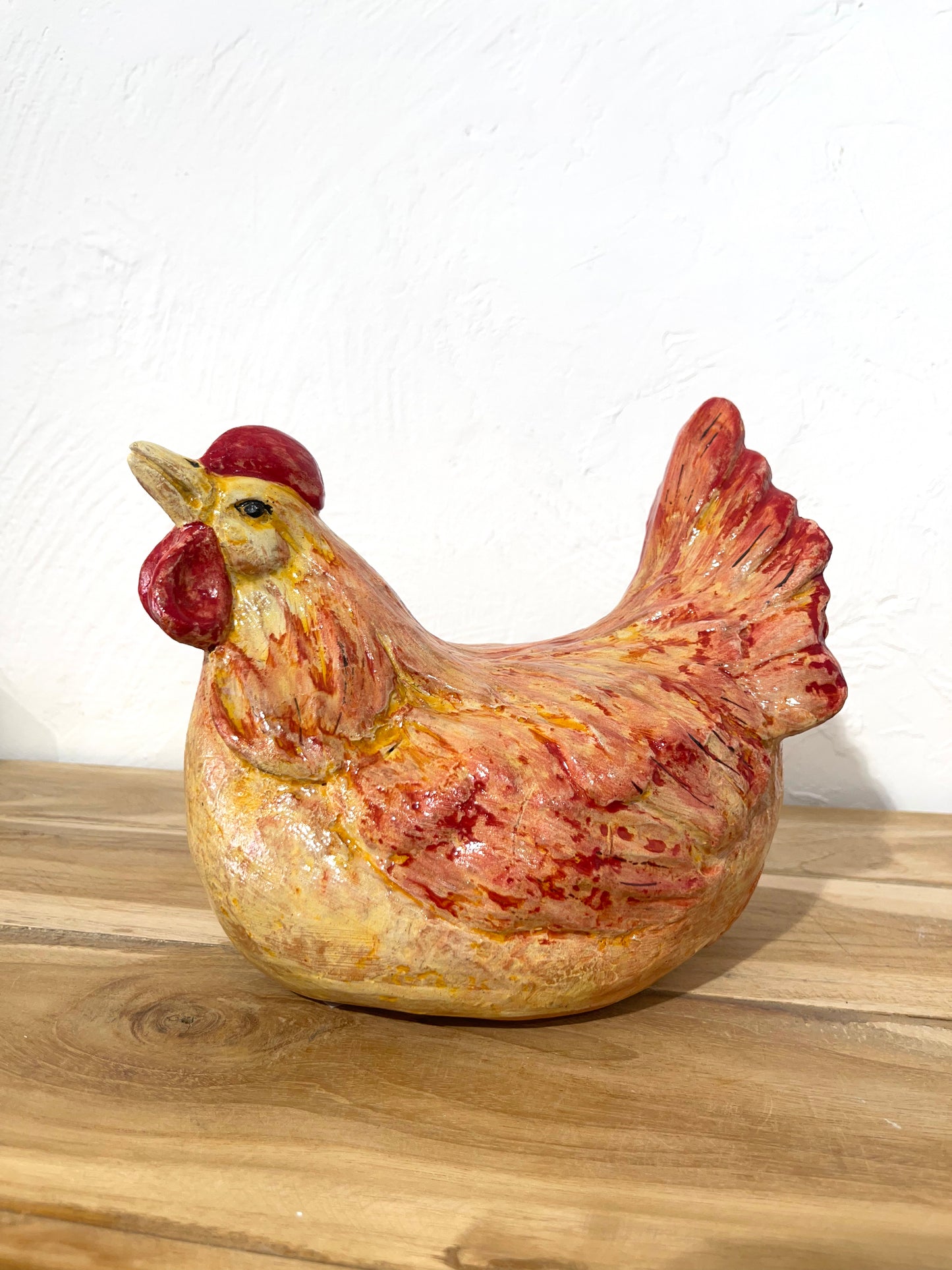 Poule en céramique Serafino Ferraro