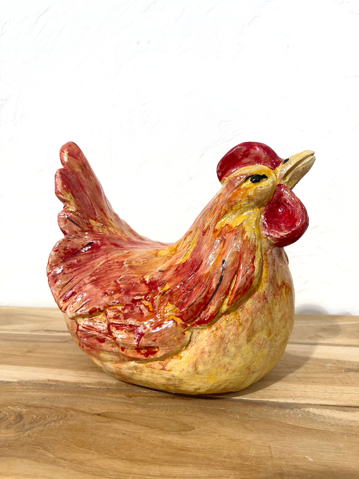 Poule en céramique Serafino Ferraro