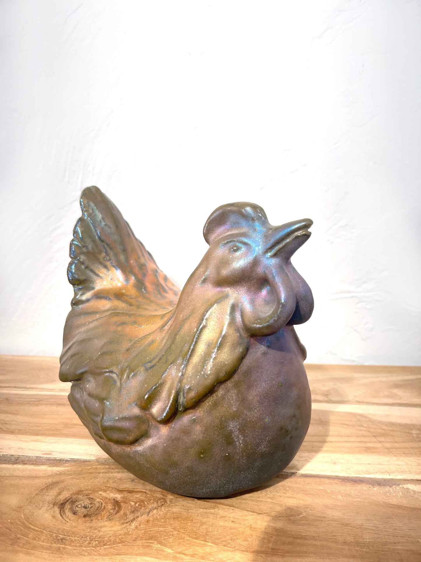 Poule en céramique Serafino Ferraro