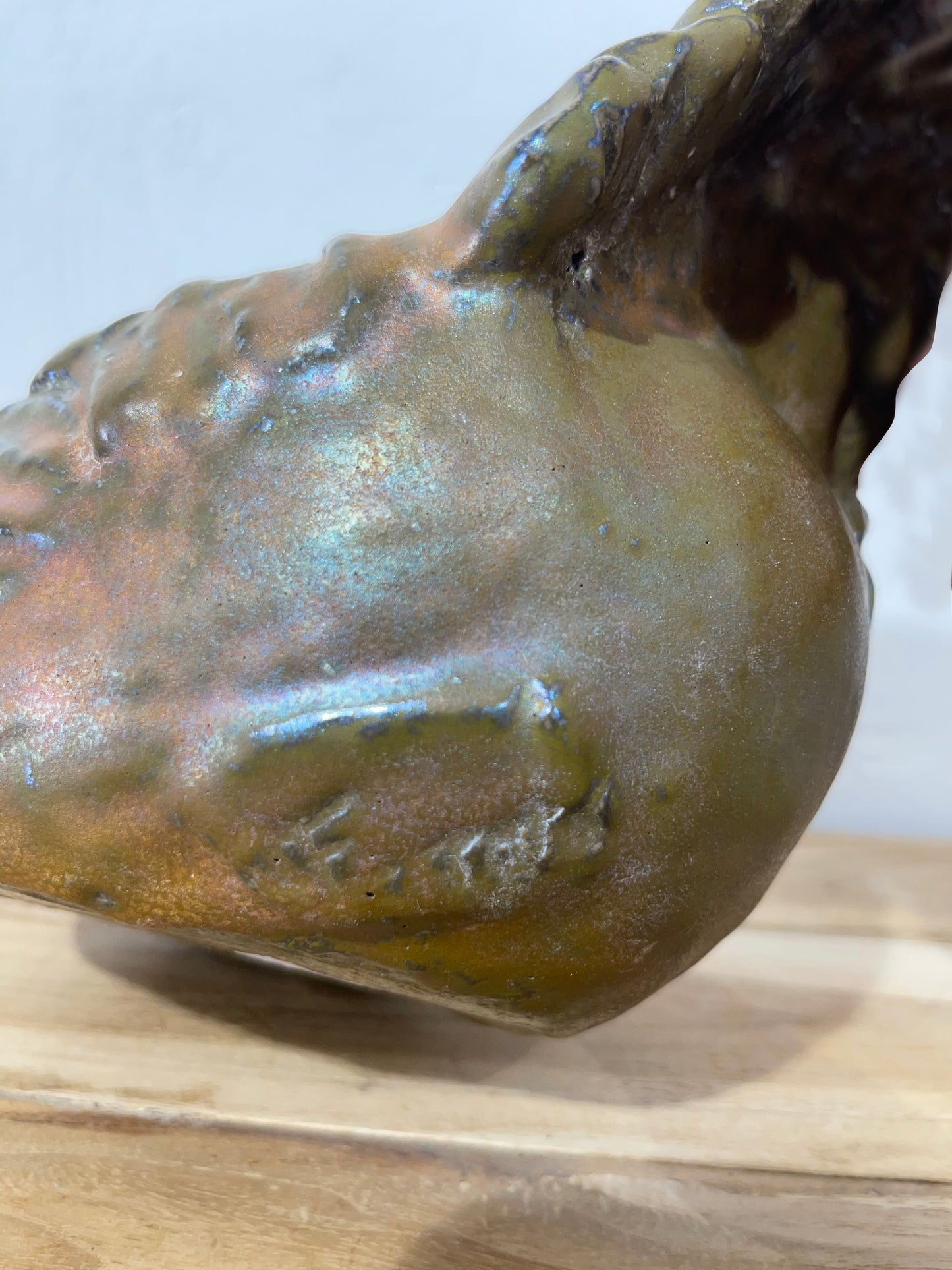 Poule en céramique Serafino Ferraro