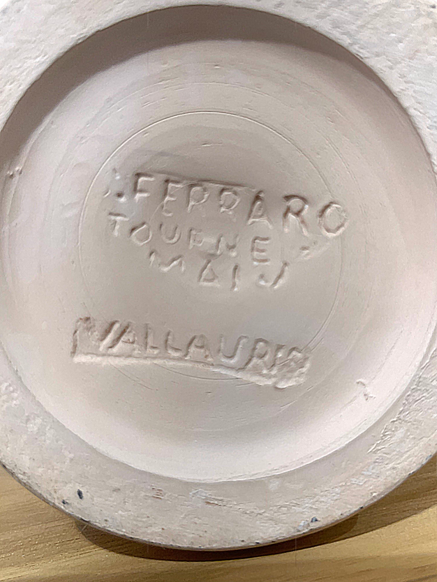 Vase Céramique Figurine Serafino Ferraro peinte par Maria Mikhaylova