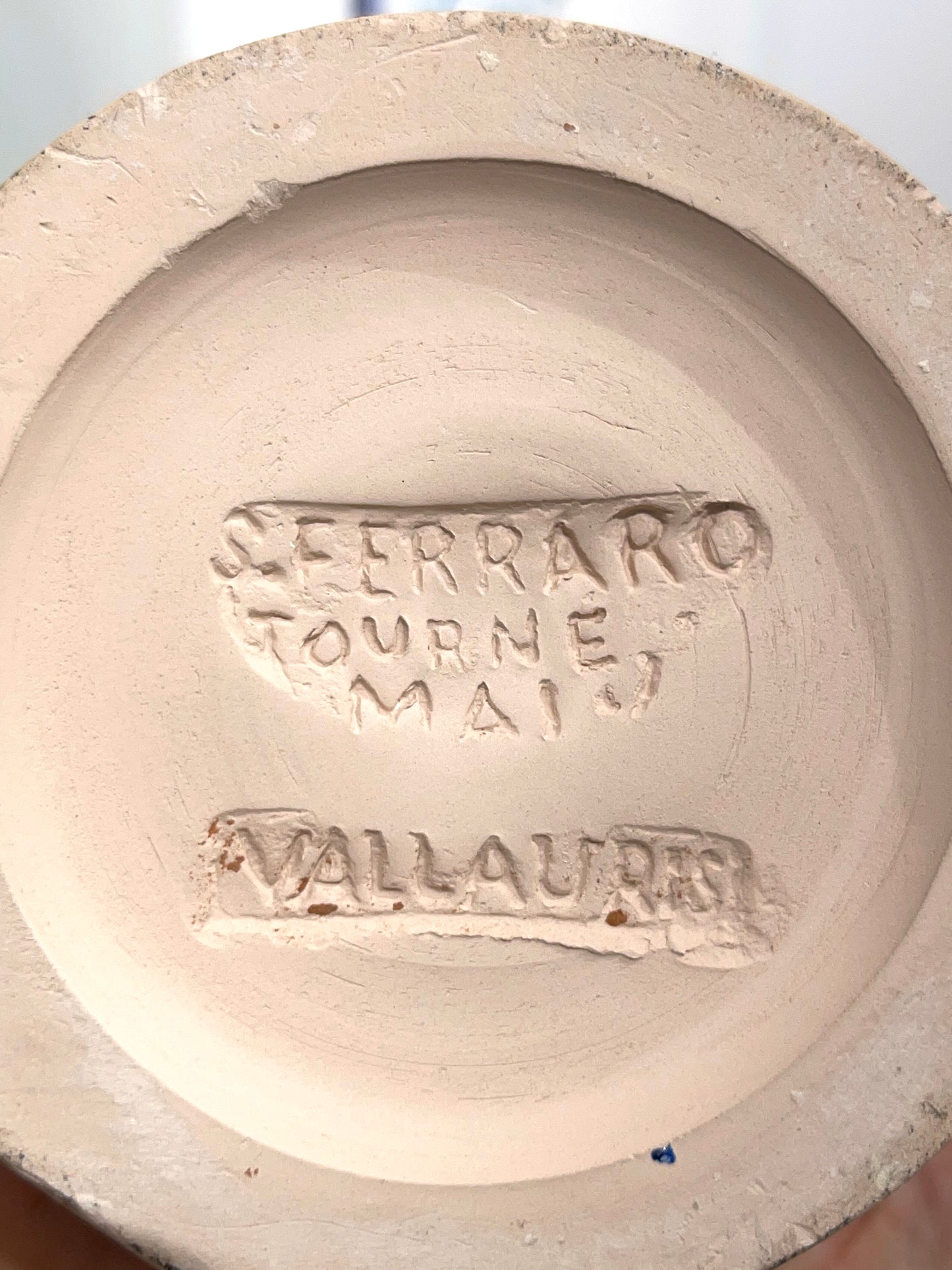 Vase Céramique Figurine Serafino Ferraro peinte par Maria Mikhaylova
