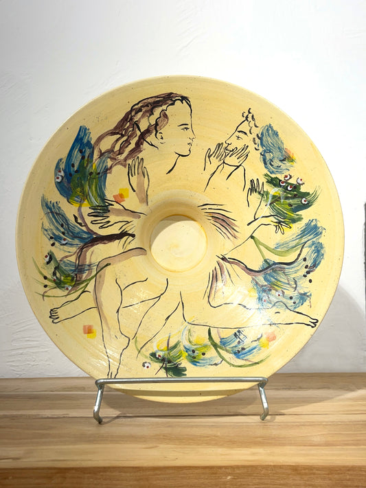 Assiette Céramique Figurine  Serafino Feraro